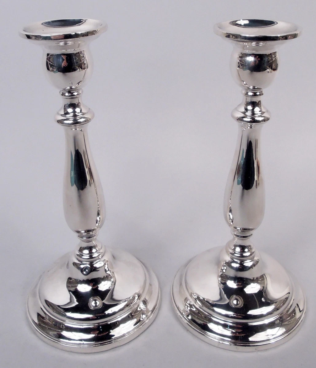 1900-1940 Antique US Sterling Silver Candlesticks & Candelabras