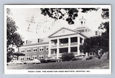 Ironton MO-Missouri Front View Home For Aged Baptists Vintage c1958 Postcard