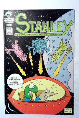 Stanley Snake with Overactive Imagination #2 1987 Emerald 1st Print Comic Book