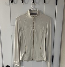 Lululemon Women's Cream Define Jacket Full Zip with Gold Accents Size 6