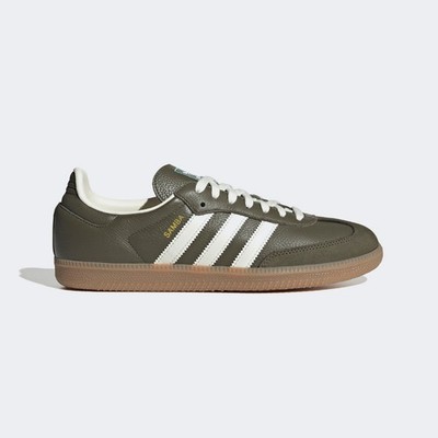 Adidas Samba OG Medium Dark Khaki JR0890 Men's Sneakers Authentic