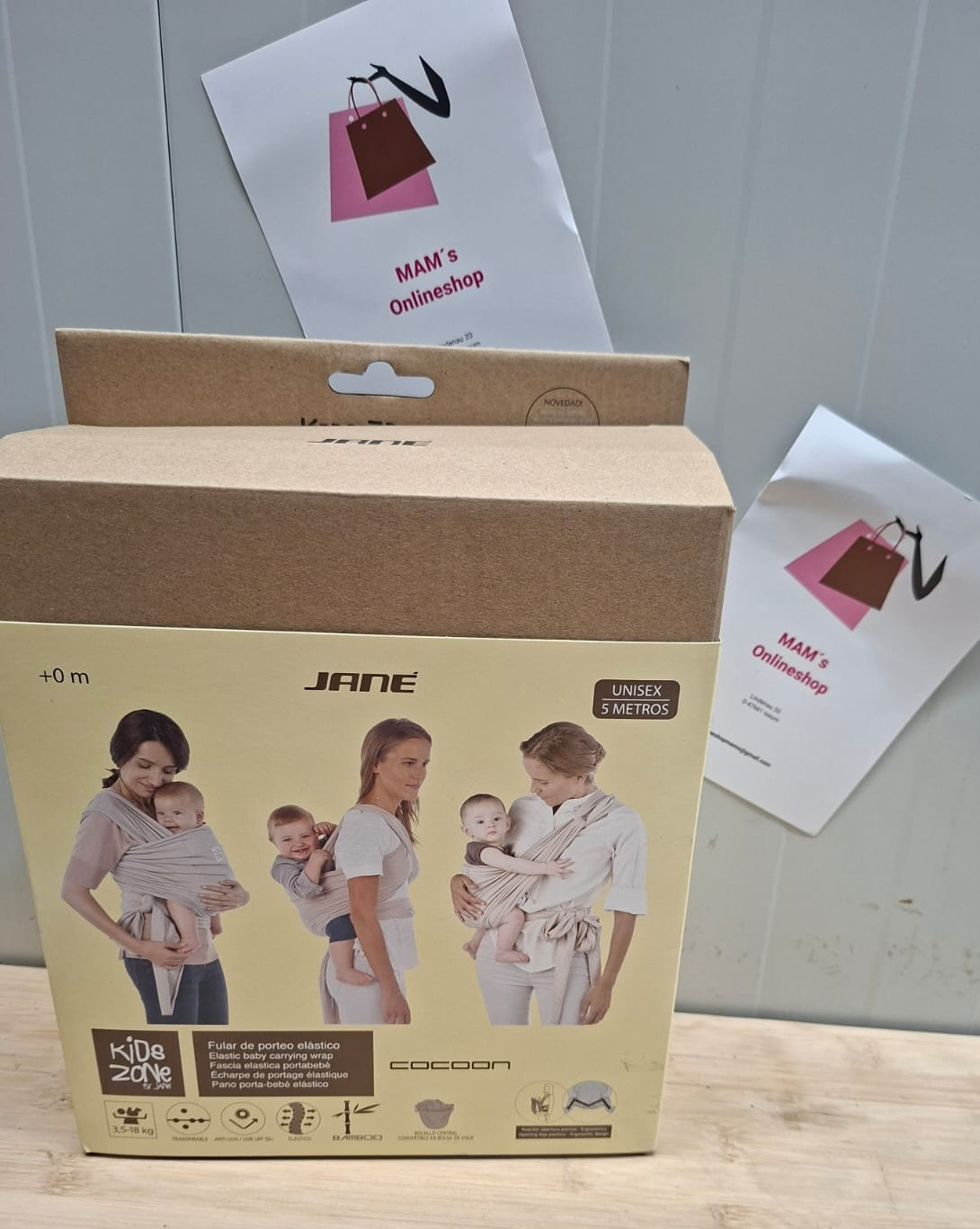 Janè – Marsupio A Fascia Porta Bebe’ Colore Dim Grey
