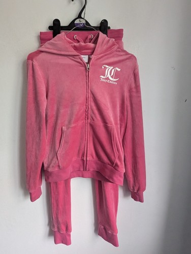 Juicy Couture Pink Velour Tracksuit Aged 10-1 1 Years (T6)