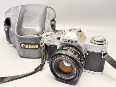 Canon AV-1 Spiegelreflexkamera SLR mit Canon FD 50mm 1:1.8 #4343231-119