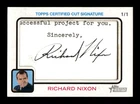 2022 Topps Heritage High Number Richard Nixon #CCS-RN Cut Signature 1/1
