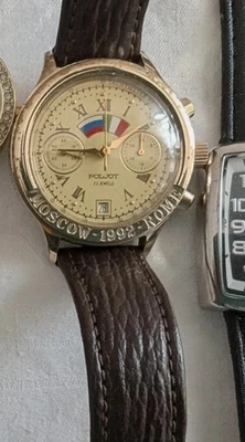 Poljot Moscow Rome 1992 Chronograph Handaufz. 3133 limited Vintage HAU Topz.CCCP - Bild 1 von 4