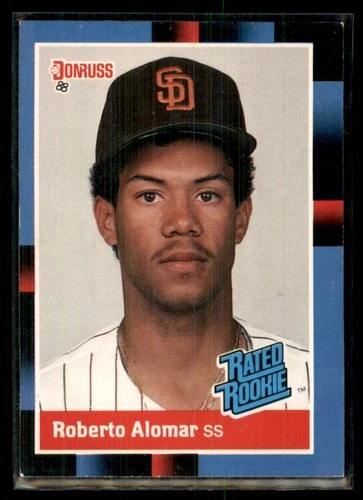 1988 Donruss Roberto Alomar RC San Diego Padres #34