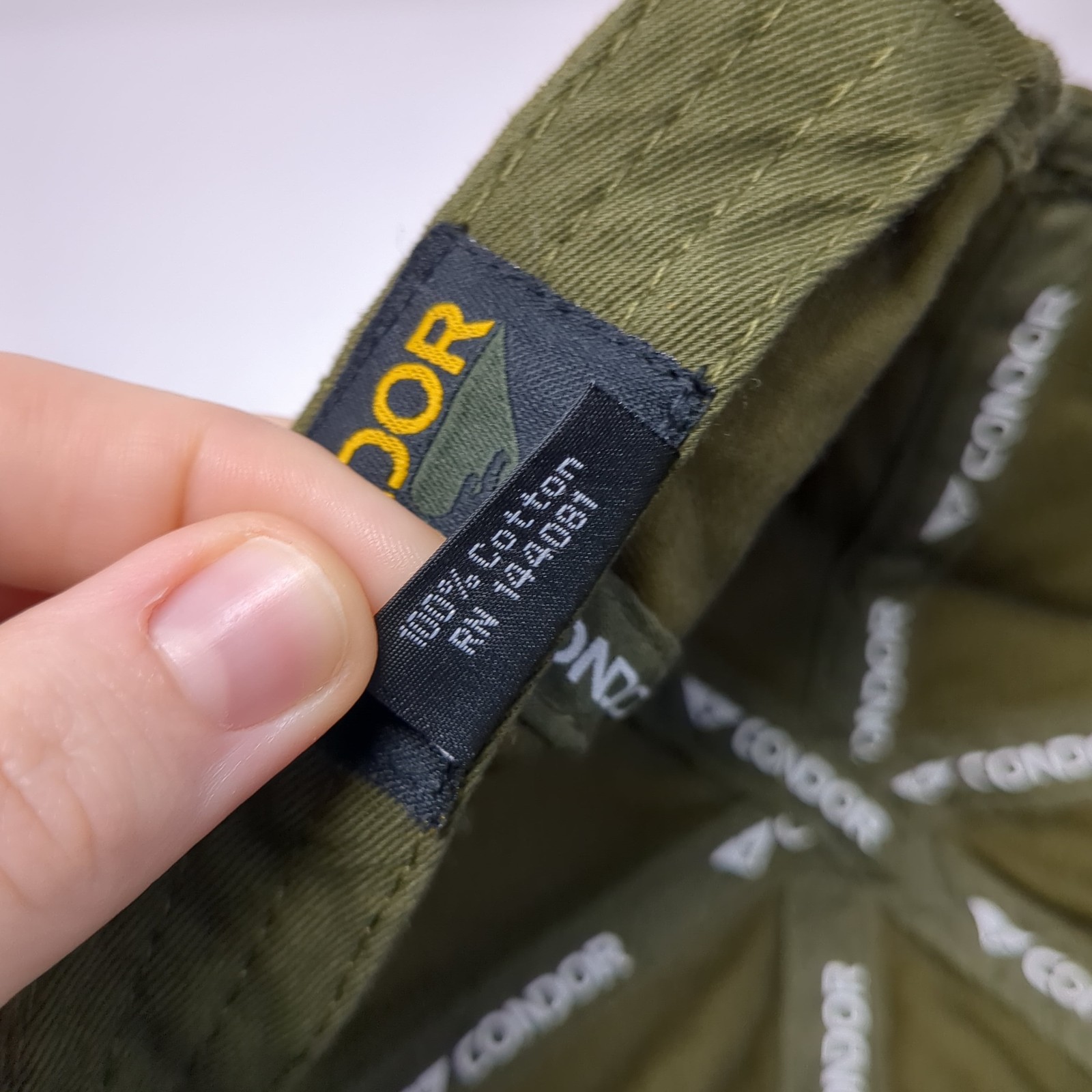 Condor Slideback Hat Solid Green One Size Adjusta… - image 10