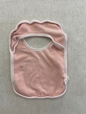 Burt  s Bees Baby Bib Girls One Size Pink Lightweight Feeding Bib