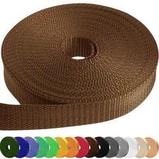 TECEUM 1.5" Light Brown Webbing - 10 Yards - Climbing, Outdoor, DIY Crafting