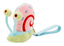 NEW Nickelodeon Sponge Bob Square Pants Gary Snail Plush Coin Purse Wristlet Bag