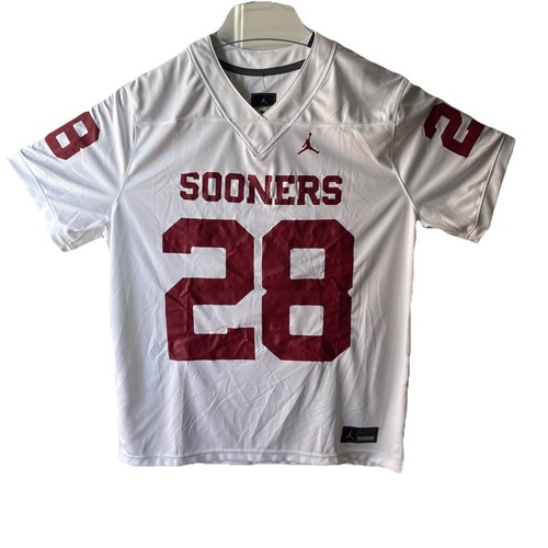 Jordan Oklahoma Sooners Football Trikot Herren XL Stutsman #28 NCAA Neu mit Etikett Dri-Fit