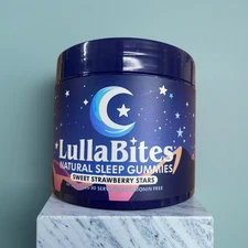 LullaBites-Natural Sleep Gummies With 5-HTP,L-Theanine,Magnesium&Valerian Root