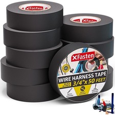 Wire Harness Tape, 3/4-Inch x 50 Feet 10-Pack , High Temp Wiring Loom Harnes...