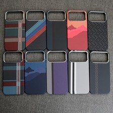 10 Types Carbon Fiber Texture Case Magnetic Rugged Cover For iPhone 17 Pro Max