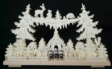 Schwibbogen el. Beleuchtet Kurrende BxH=50x29cm NEU Lichterbogen Fensterschmuck