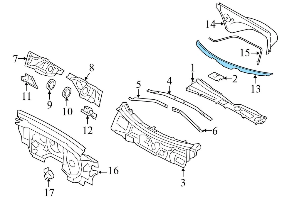 2001-2003 BMW 530I - AC Condenser 8378438 - Image 3 of 4