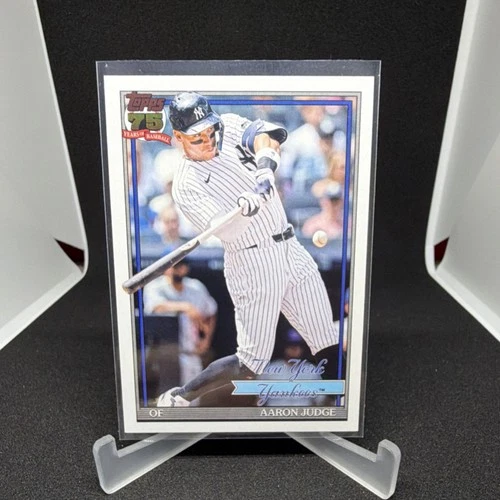 Topps 1991 Insert Aaron Judge #T91-34 Yankees 2026 Series 1 Baseball Card