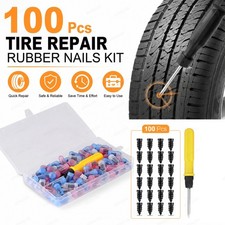 100Pcs Tire Repair Rubber Nails Tyre Puncture Repair Screws Kit with Screwdriver