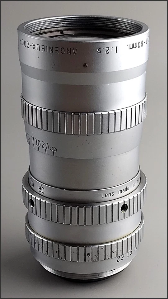 Angenieux Paris Zoom 2,5/20-80mm Type L5 Objectif à Vis M42 - Photo 4/4