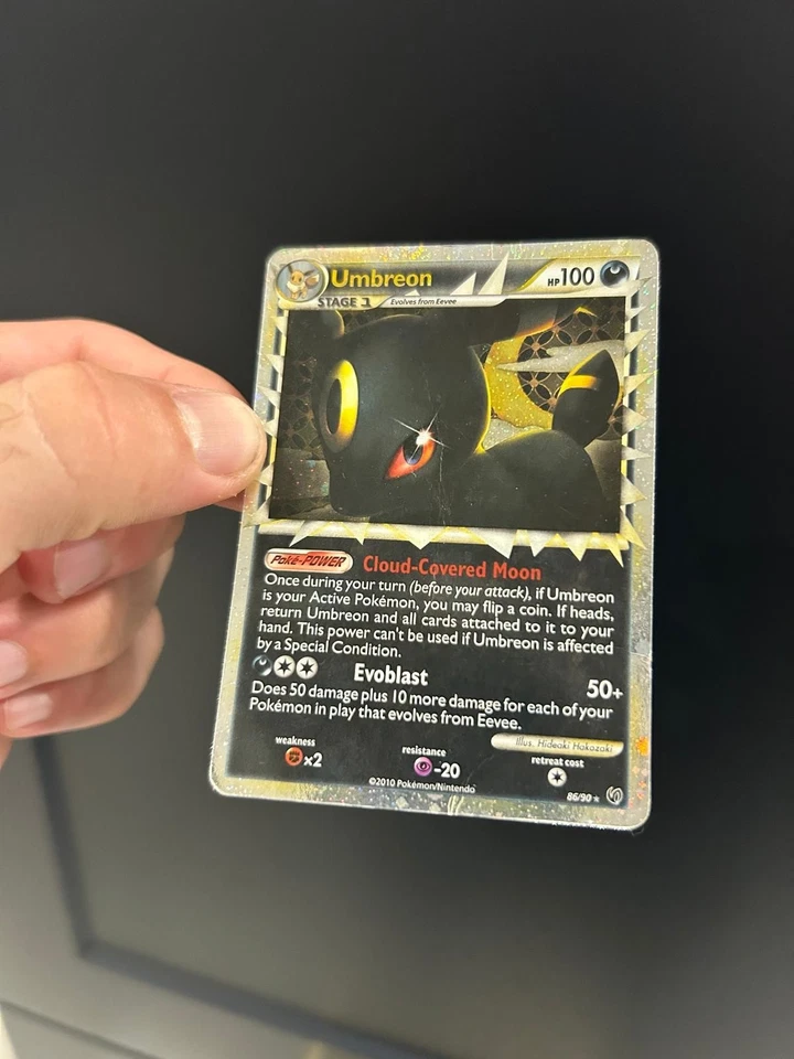 Umbreon Prime HGSS Undaunted 86/90 Holo Ultra Rare 2010 Pokemon Card PLAYED/POOR - Image 2 of 4