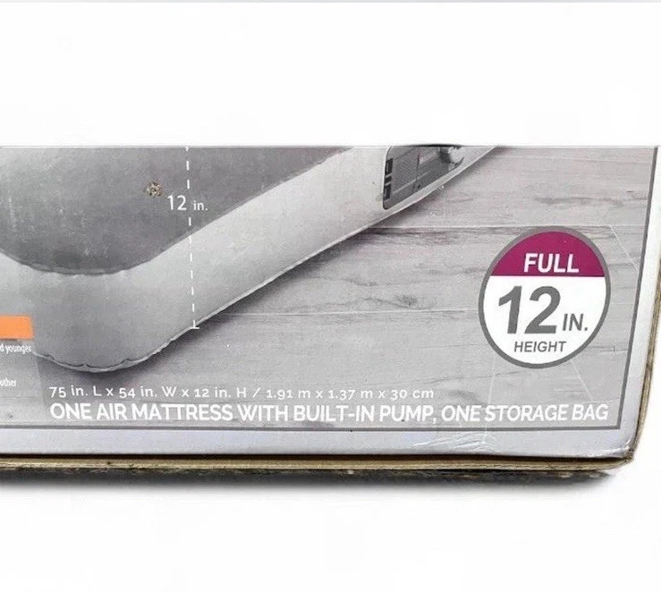 Bestway Twin Size 12” H Inflatable Air Mattress with Built-in Pump - Image 4 of 4