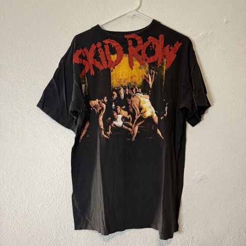 Skid Row Slave To The Grind XL Tour Rock Band C 1990s vintage concert t-shirt, vintage, size XL, single stitch, B+ condition