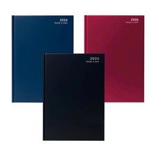 Image of 2026 Diary A4 A5 Day to Page And Week To View Full Year Planner Desk Hardback