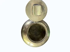 Vintage Brass Saudi Arabia Portable Pocket Ashtray Saudi National Emblem