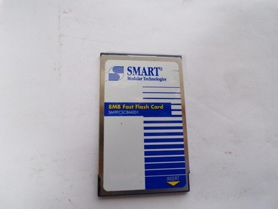 SMART 8MB Flash Memory Card PCMCIA Type II SM9FCSC8M001 Linear Flash (B2865)