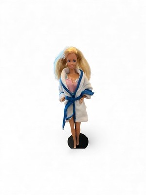 Dreamtime Barbie Doll Vintage 80s Superstar Era, Ring, Redressed In Robe