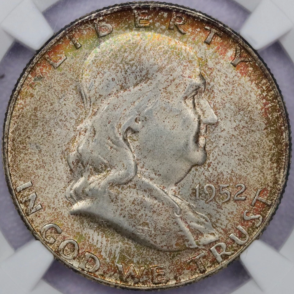 1952-D 50c Franklin Half Dollar - NGC MS 66 FBL