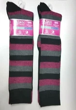 4 Pair Gildan Smart Basics Ultralite Performance Ladies Knee High Shoe Size 4-10