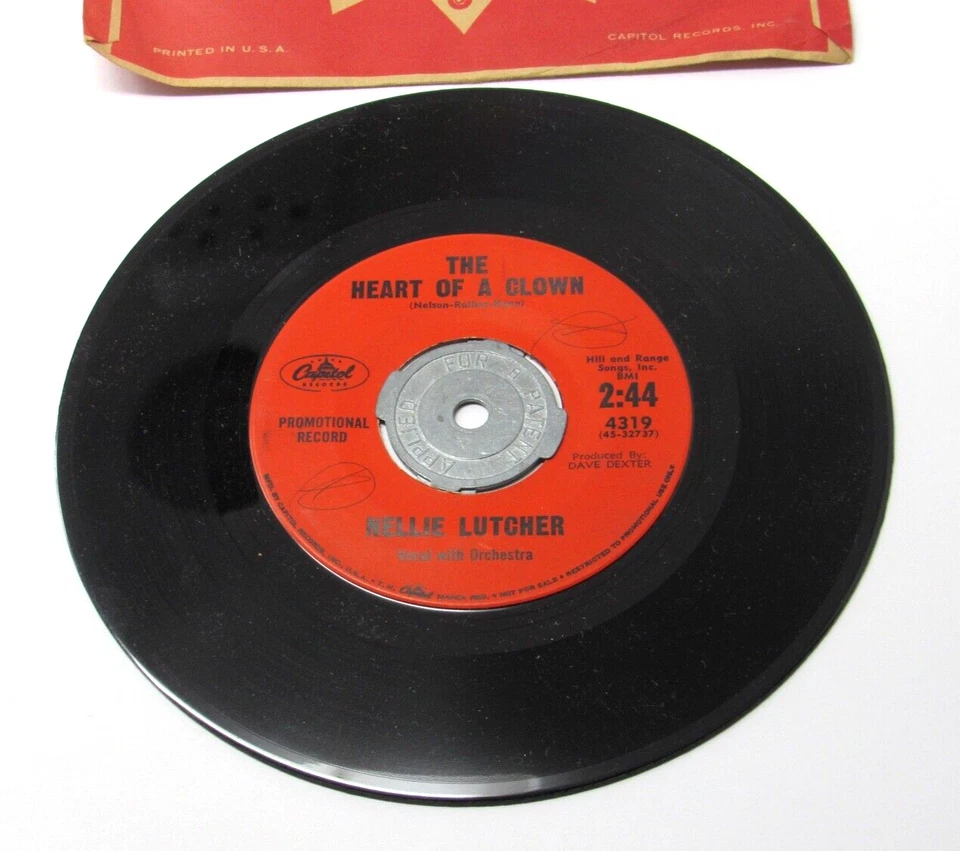 R & B Nellie Lutcher Jazz MY MOTHER"S EYES 45 w Adapter DJ Promo Capitol Records Foto 4 de 4