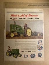 John Deere A & M Tractor One Page Newspaper Ad