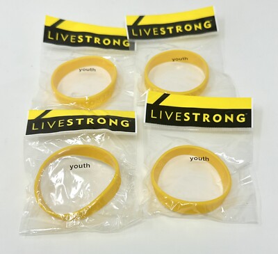 Livestrong Lot of Bracelets Lance Armstrong Cancer Awareness Wristband  Youth 676556004078|
