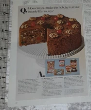 1968 Diamond Vintage Print Ad Walnuts Eagle Condensed Milk None Such Fruit Cake