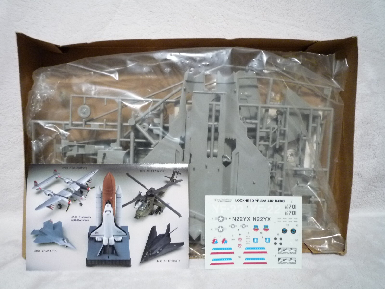 REVELL YF22 ADVANCED TACTICAL FIGHTER JET MODEL KIT 1/72 1993 eBay