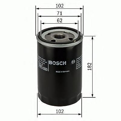 Genuine Bosch Cv Oil Filter P2182 (Hgv) 0451302182 - Photo 1 sur 3