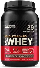 Optimum Nutrition Gold Standard 100% Whey Protein Powder, Double Rich Chocolate