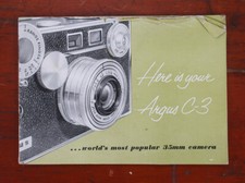 ARGUS C-3 INSTRUCTION BOOK/164571