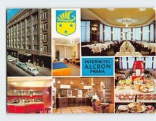 Postcard Interhotel Alcron Prague Czech Republic