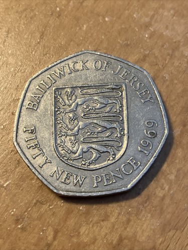 Jersey 50 New Pence 1969 as pictured. Free Postage