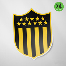 Pe arol Uruguay 4 Pack Sticker Vinyl Decal Calcomania Manya Aurinegros Penarol