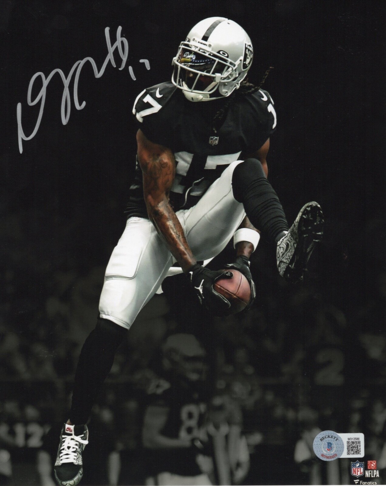 Davante Adams Autographed Signed Las Vegas Raiders 8x10 Photo Beckett BAS 