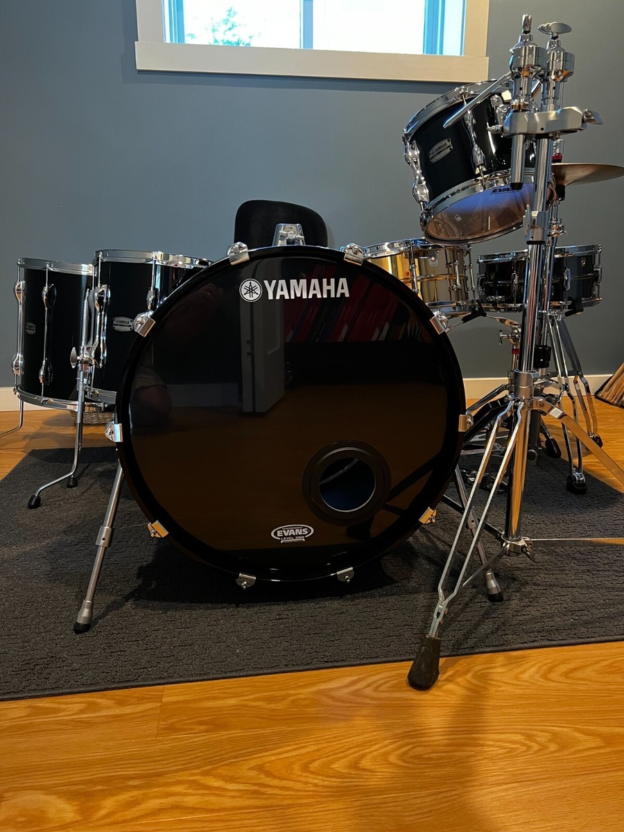 YAMAHA RECORDING CUSTOM SHELL PACK 22,16,14,10/Solid Black+ Bass