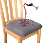 Waterproof Dining Chair Seat Covers Stretch Seat Cushion Slipcovers Removable