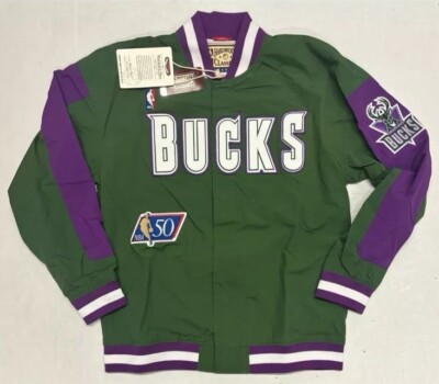 Hardwood Classics Bucks Warm Up Jacket Men's Milwaukee Bucks