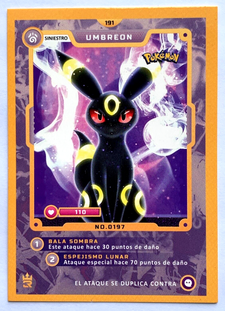 CARD POKEMON MASTER JOURNEYS 3R #191 UMBREON 2023 PERU Edition TCG
