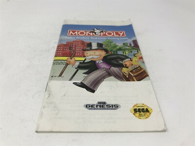 Monopoly - Sega Genesis - manual only